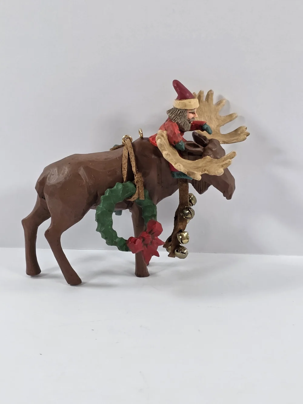 1997 Hallmark Keepsake Ornament Leading the Way Elf Reindeer